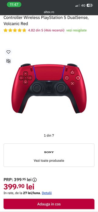 Controller DualSense PlayStation 5 – stare ca nou!