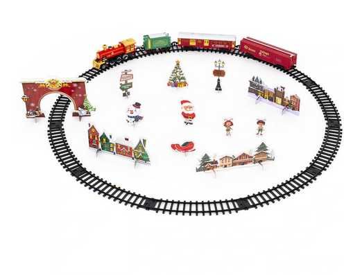 Circuit tren electric MappyClassicTrain,metalic,cu lumini,sunete,aburi