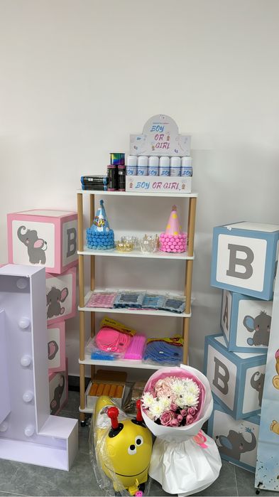 Гендер пати- банеры -цветной дым