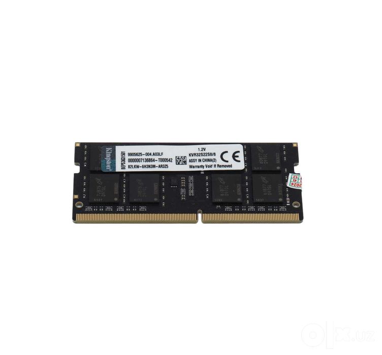 ^Оперативная память Kingstone DDR4 8Gb 3200 МГц SO-DIMM