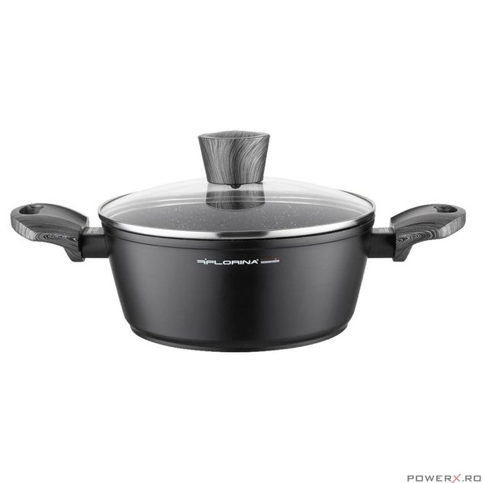 Oala cu capac, invelis antiaderent si manere din bachelit, 20cm, 2.5l,