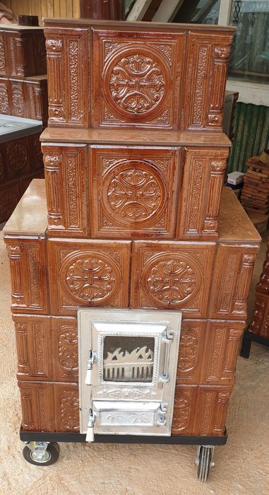 Semineu teracota 5R cu geam