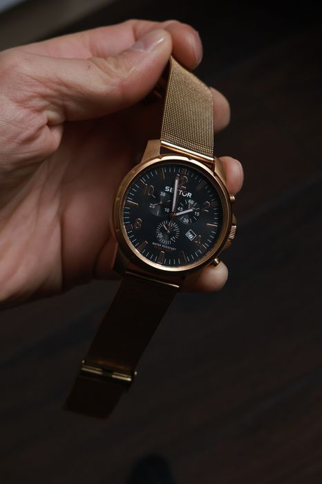 Ceas barbatesc Sector Black Eagle