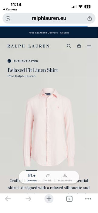 POLO Ralph Lauren : Relaxed Fit - Ленена риза размер М / Оригинал