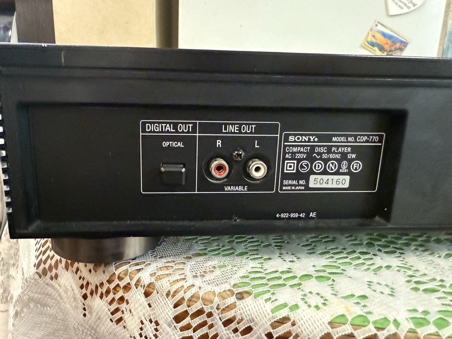 Sony CDP-770 player