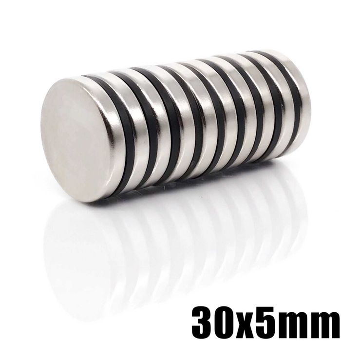 30x5mm неодимов МАГНИТ N52, сила 12кг