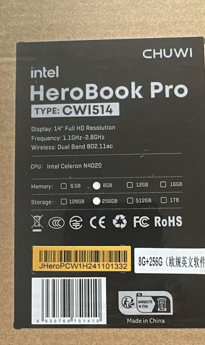 Ноутбук Новый в упаковке