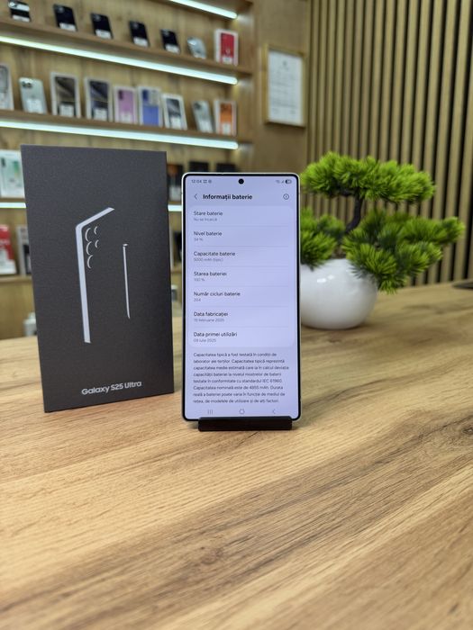 ‼️Samsung S25 Ultra 256GB Silverblue - Ca nou - Garantie 12 luni