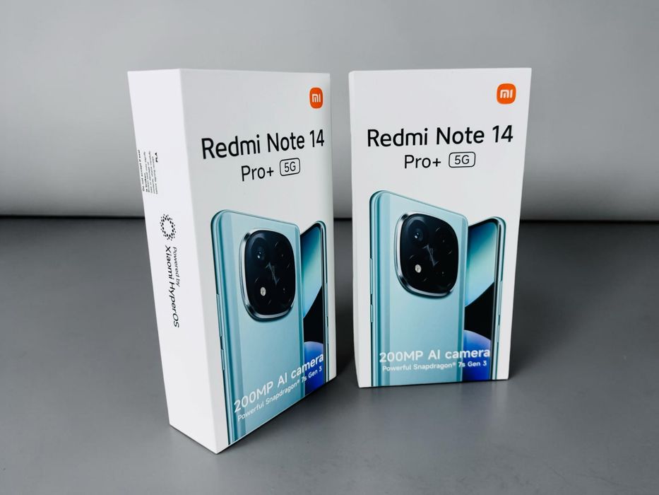 НОВ! Xiaomi Redmi Note 14 Pro+ 5G 256GB 8RAM Midnight Black 2г. Гаранция!