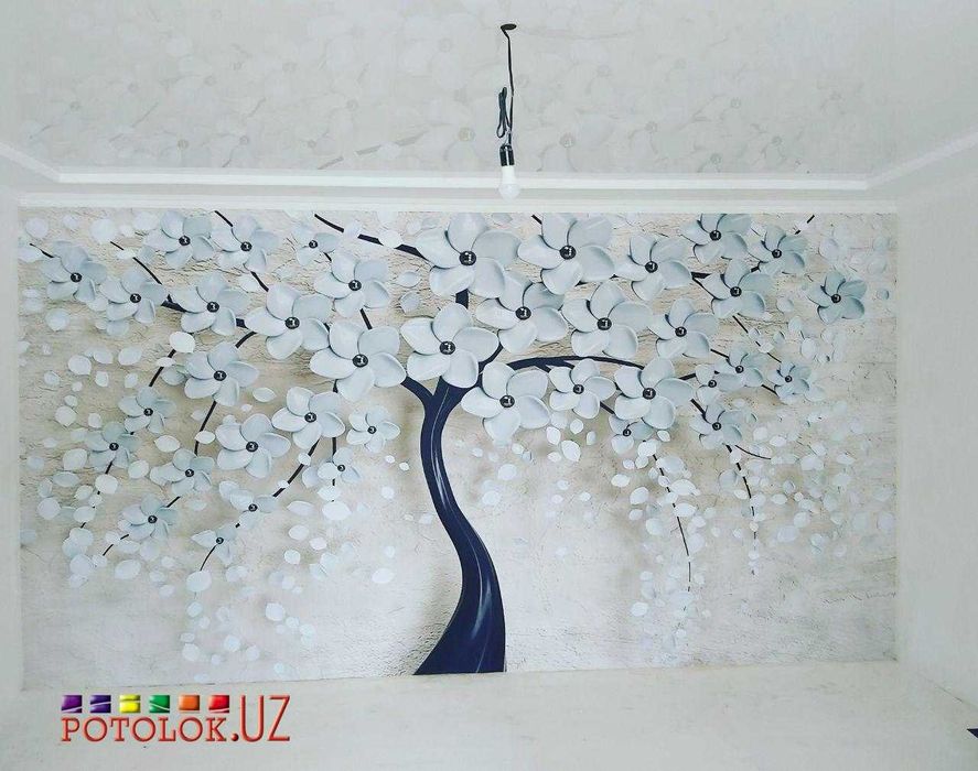 3D Обоилар  уламсиз ва потолоклар