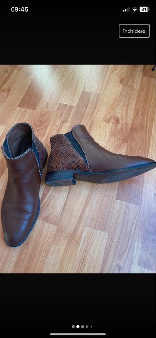 Massimo Dutti botine piele full