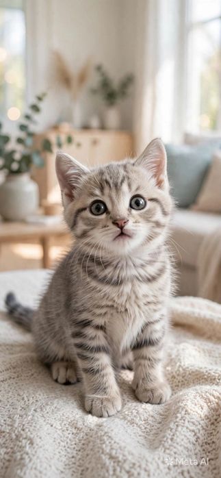 Милый котёнок мальчик.