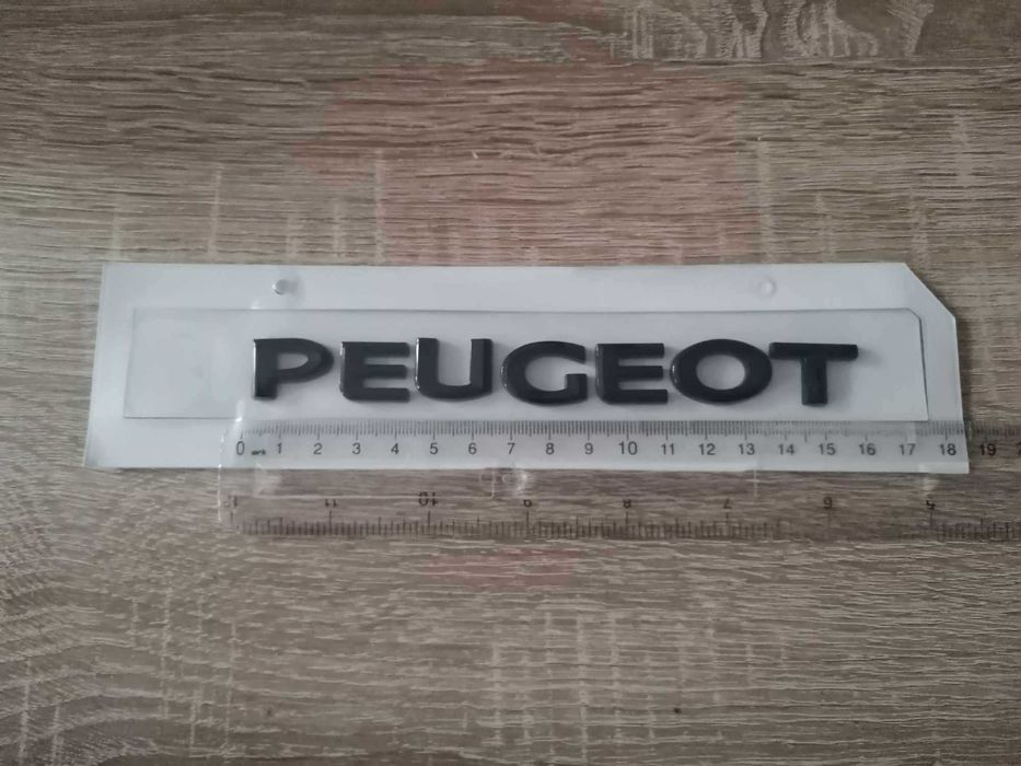 черен надпис Пежо Peugeot нов стил