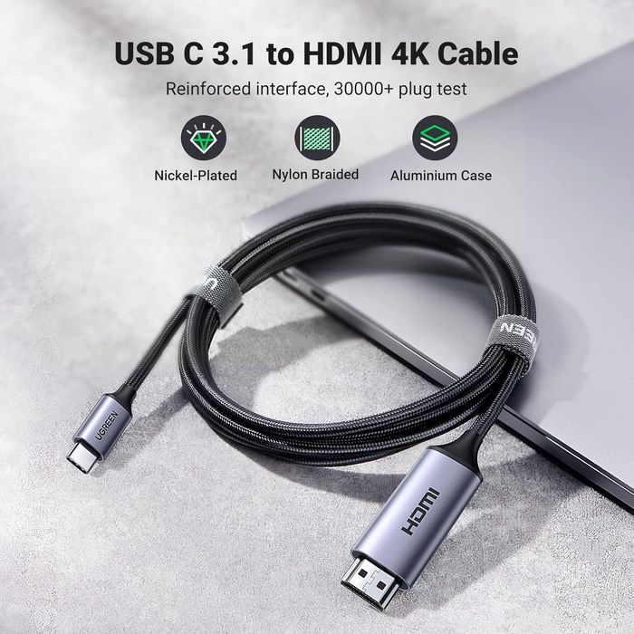 Cablu USB C- HDMI UGREEN (4K la 60Hz) 1,1 m,sigilat