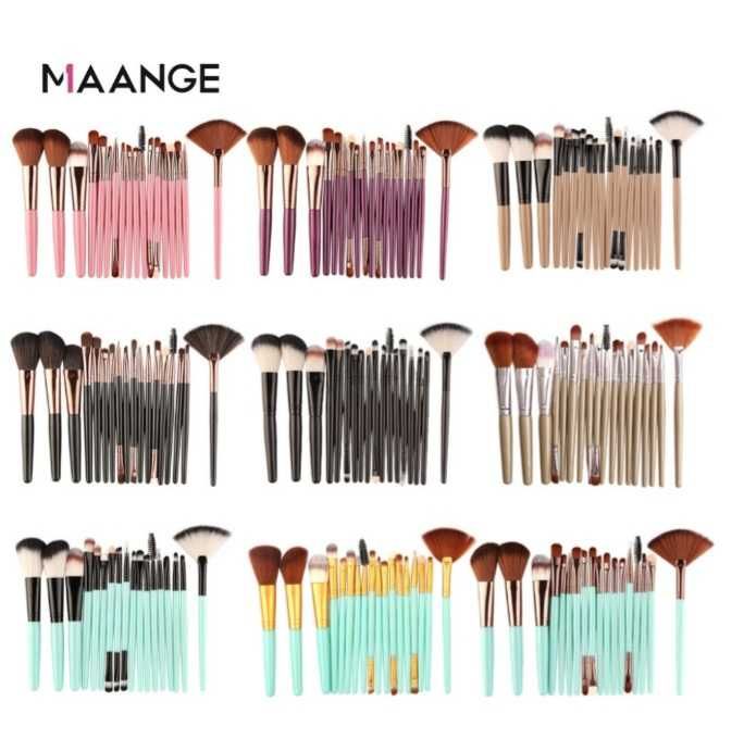 Комплект от 18 професионални четки за грим