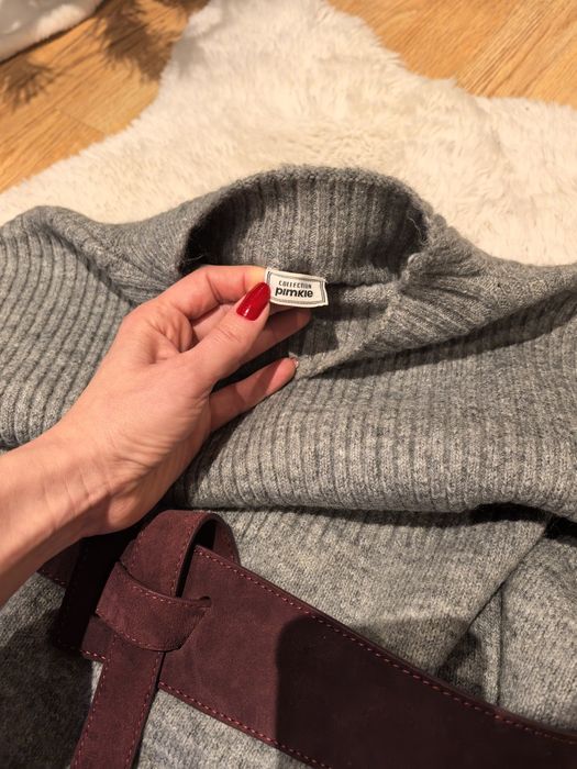 Rochie gri tricotată, călduroasă Pimkie