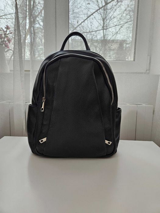 Rucsac piele italieneasca (Bleumarin inchis) [Unisex | Nou, nefolosit]