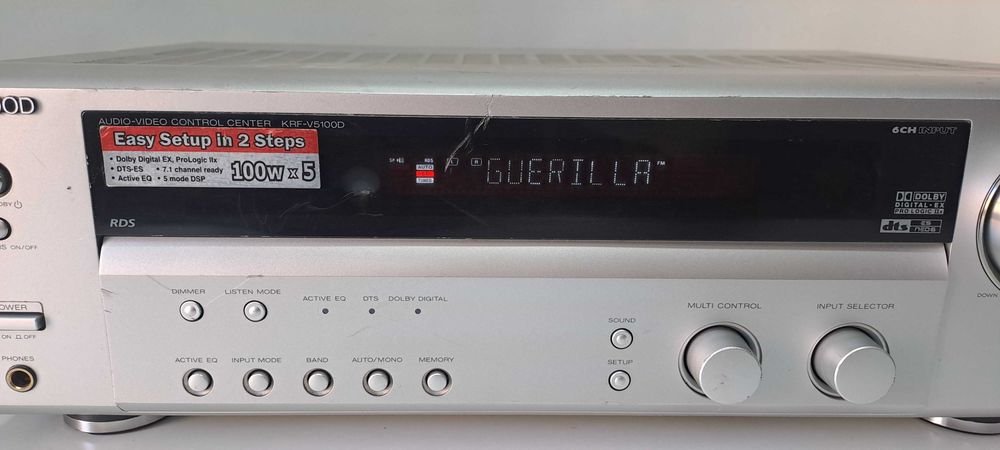 Amplificator Kenwood KRF-V5100D Receiver 5x100W RDS Optic Coaxial Sub Pre-Out