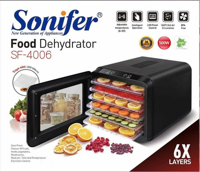 Сушилка Для Овощей И Фруктов Sonifer SF-4006