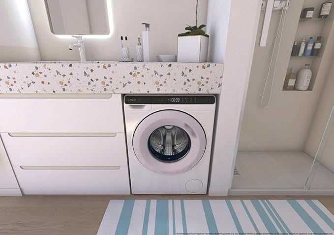 Нова 70 см малка/мини компактна инверторна пералня Candy ProWash 700 Mini CW50-BP12307WU-S  5 кг
