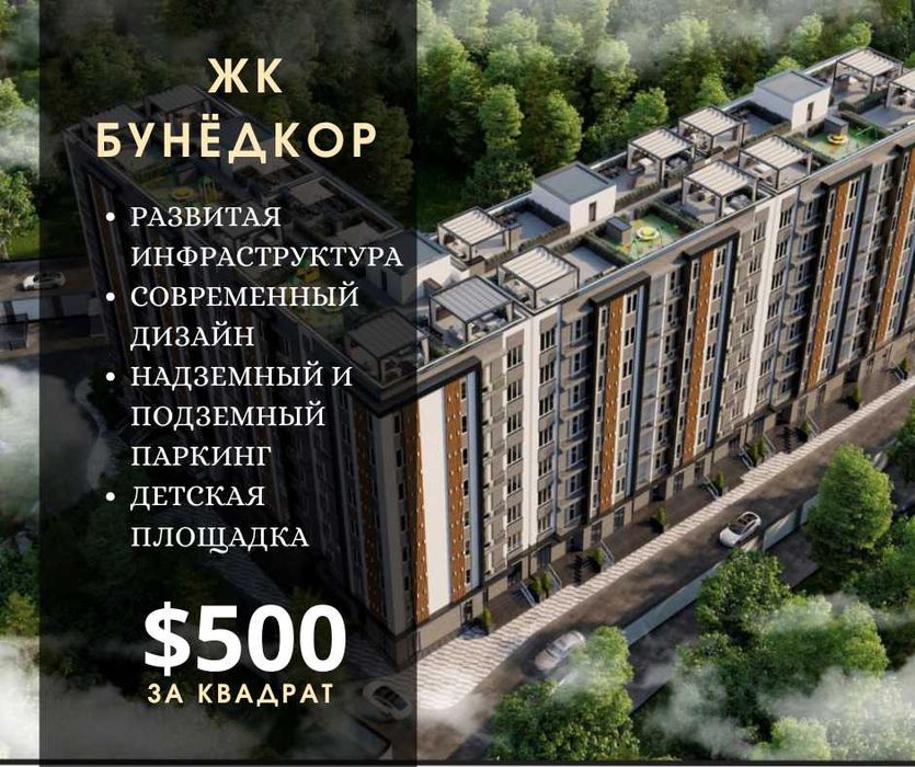 Квартиры в Новостройке на ЖК БУНЁДКОР: Самая низкая цена в городе!