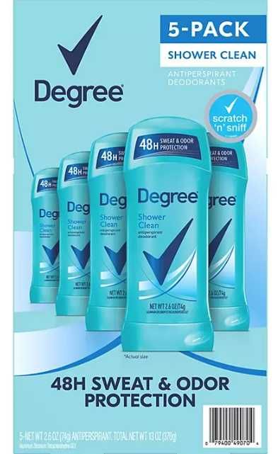 Дезодорант-антиперспирант Degree, Shower Clean 74гр из США