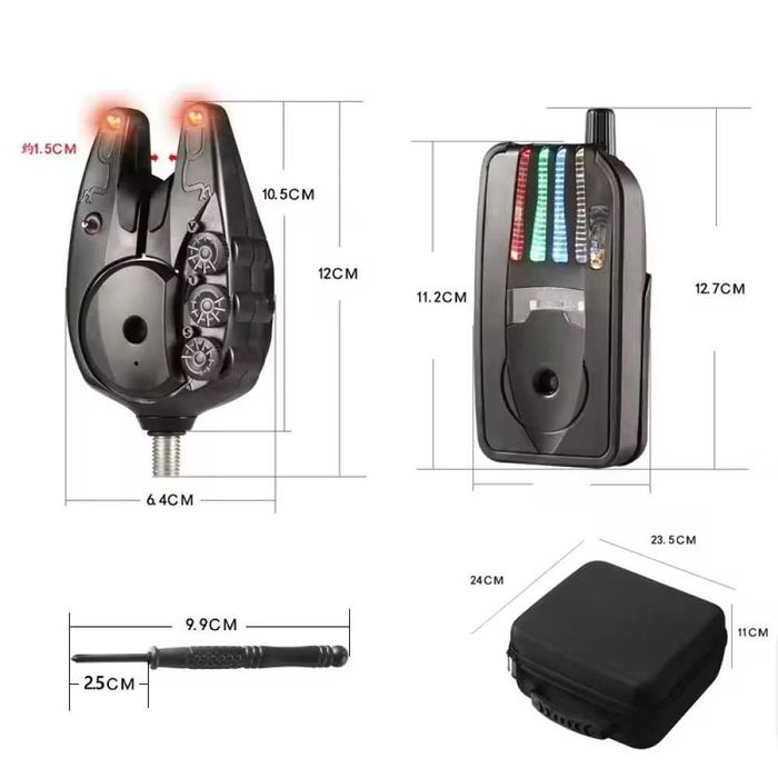 ПРОМО Сигнализатори за Риболов Jy-82 PRO 4+1 Като Fox RX+