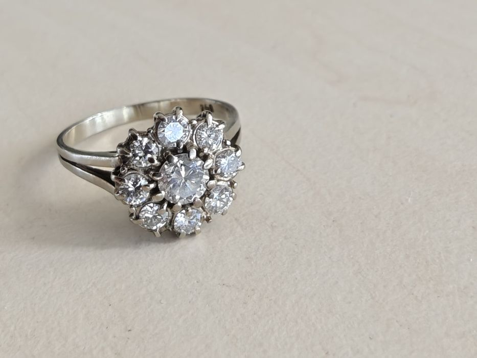 Inel Vechi Aur 18K Diamante Certificat