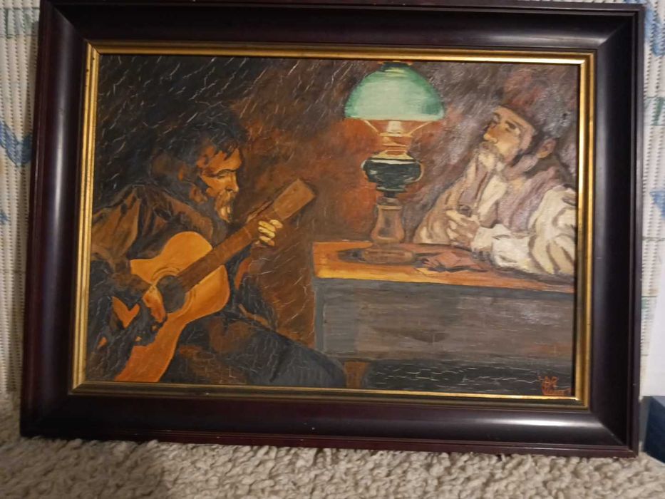 Оригинална маслена картина върху платно – испанска школа, 64×48 см