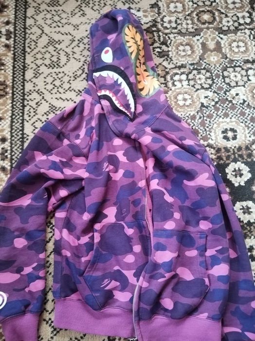 Bape purple hoodie