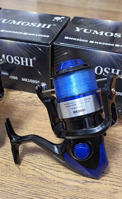 SET 4 Mulinete Crap/Somn Yumoshi 8000,Tambur longcast Giurgiu • OLX.ro