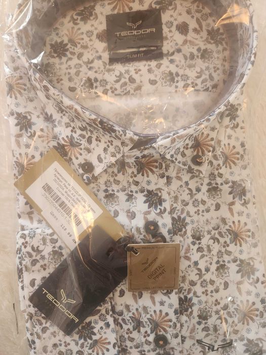 Риза Teodor Slim fit XL нова