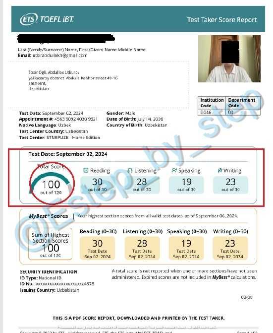 Подготовлю к IELTS/TOEFL iBT за 3 месяца.