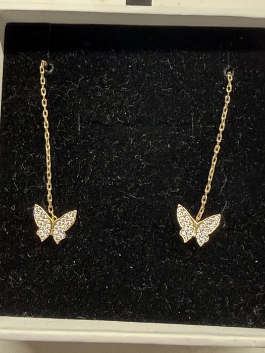 Cercei lungi, aur 14k
