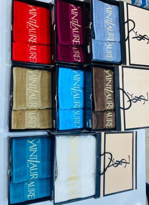 2 бр хавлия в кутия 100% памук луксозни