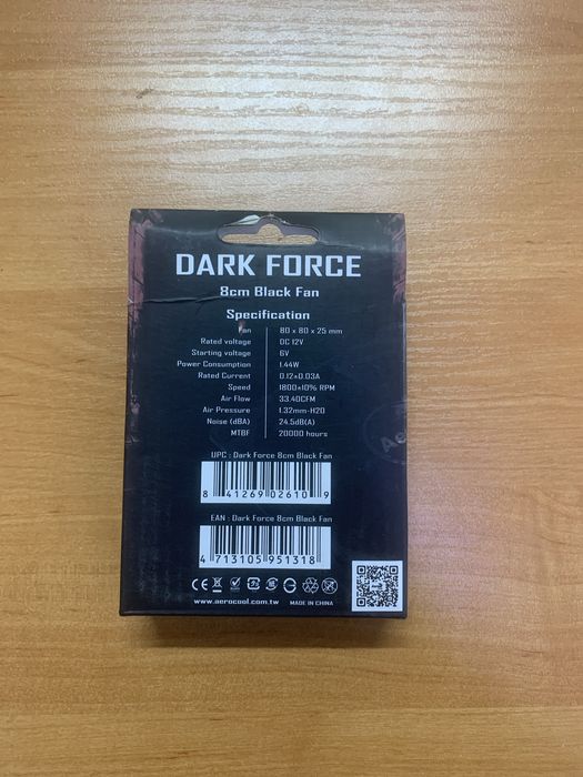 Вентилятор AeroCool Dark Force 8cm (80мм)