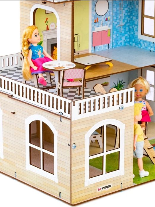 Кукольный домик четырехэтажный