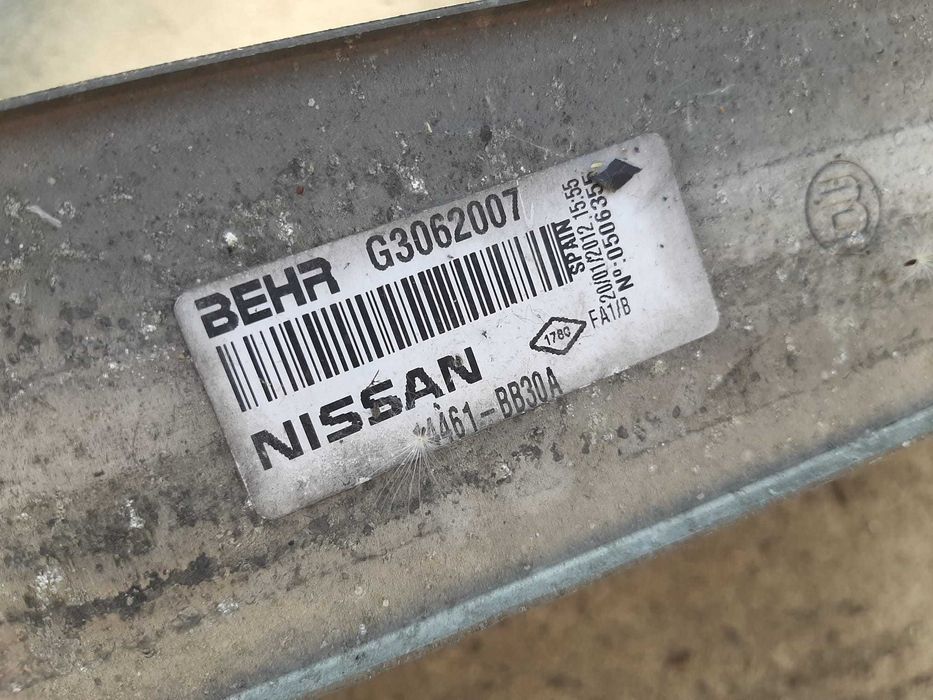 intercooler  1.5 dci nissan qashqai j10 tractiune fata 14461-bb30a