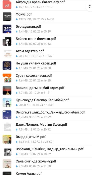 электрондық кітаптар сатылады