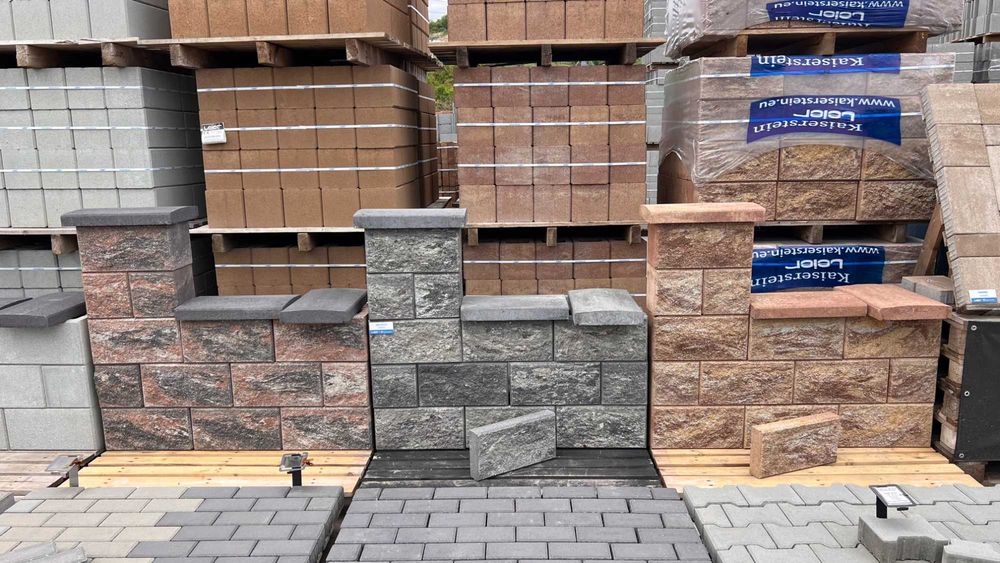 PROMO - Gard Finisat ASPECT PIATRA Splitat - Boltari Finisati "SEPIA"