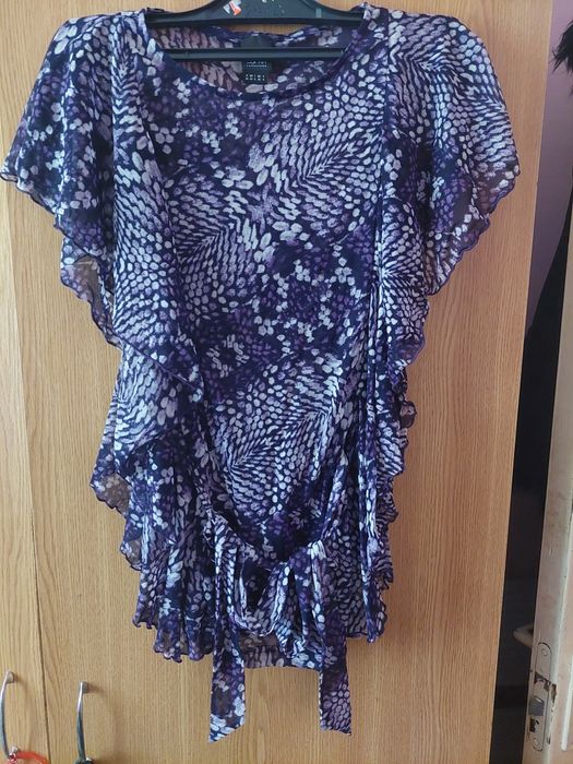 Bluză damă superbă mâneci liliac