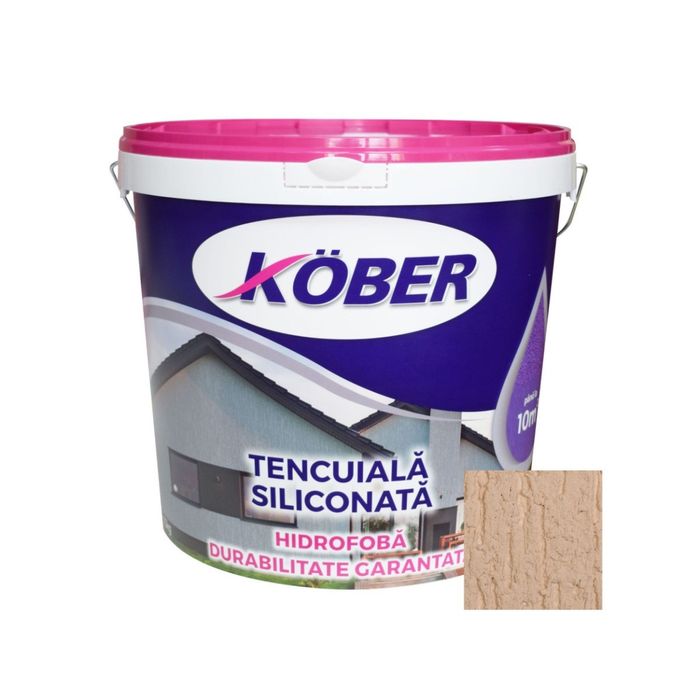 Tencuiala decorativa siliconata Kober Profesional, 1.5 mm, structurata