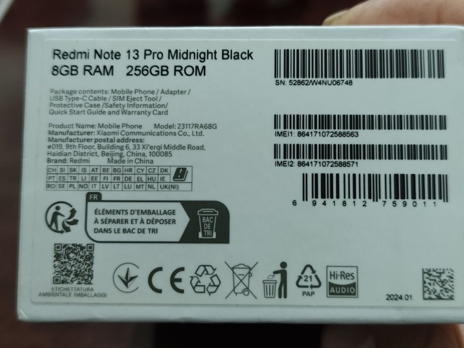 Redmi Note 13pro 8/256