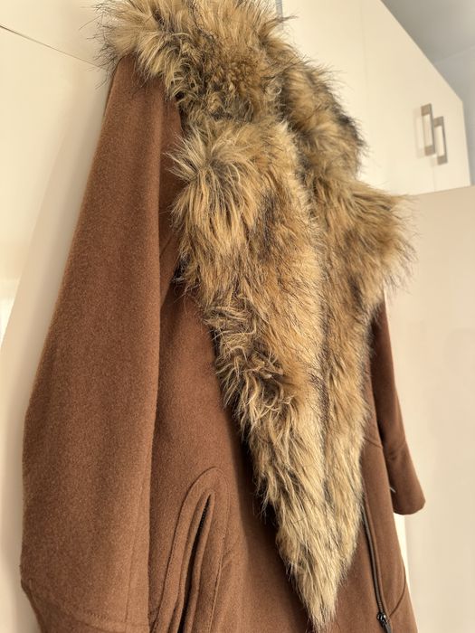 Палто от еълнена смес xs