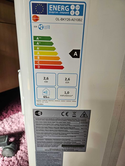 Aer conditionat portabil/mobil Equation.