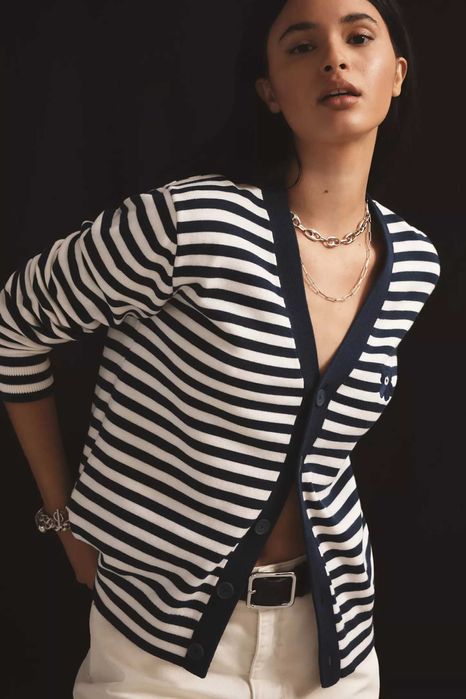 Marimekko, Cardigan Adde Patja, Unisex, Albastru, L fit M