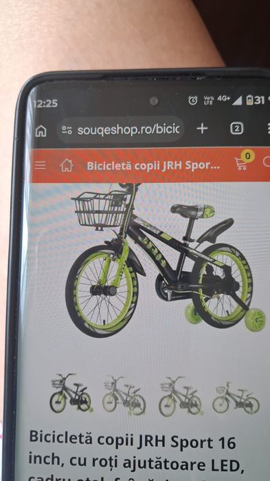 Vând bicicleta nouă pt copii