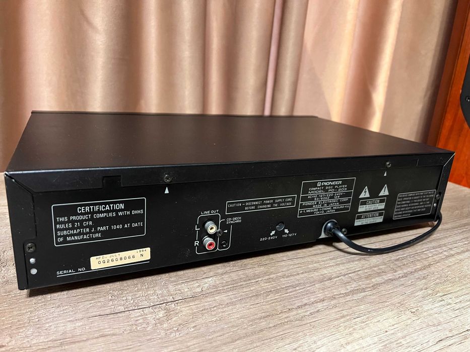 Pioneer PD-203 cd player, direct linear conversion, cd-deck syncro
