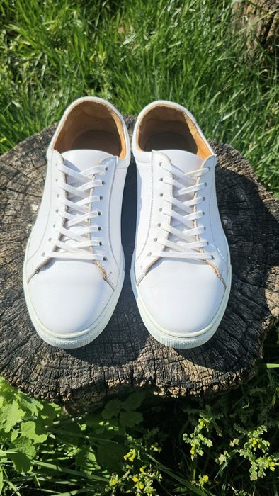 Teniși albi din piele - Vlad Alexandru Shoes