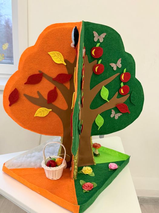 Игрушки из фетра времена года